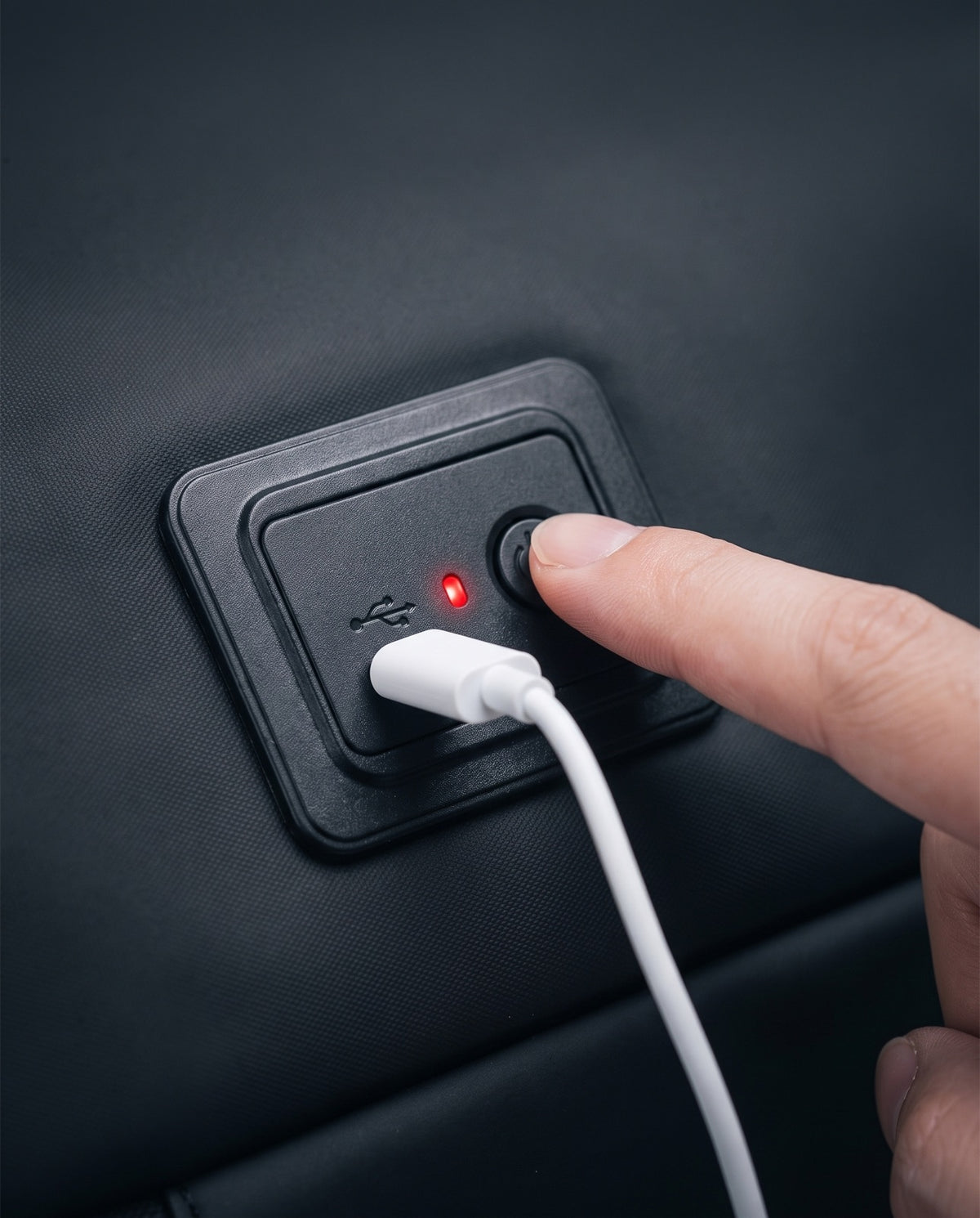 Bomba de aire integrada con conexión USB-C