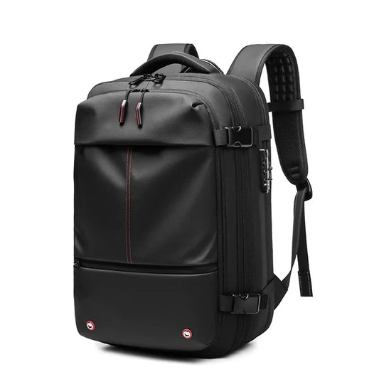 Mochila de viaje al vacío Zetics con bomba de bolsillo, vista frontal